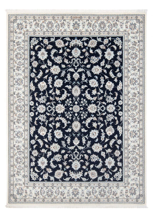 Persisk tæppe - Nain - Premium - 203 x 150 cm - mørkeblå