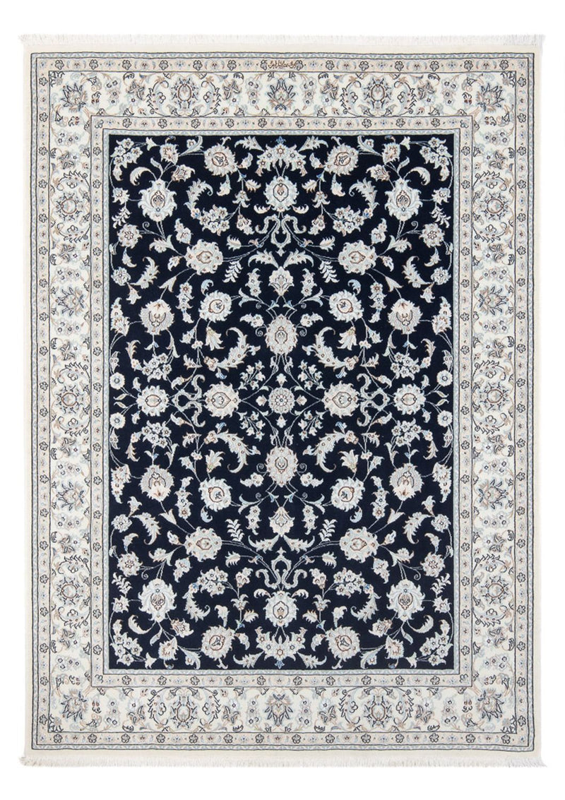 Persisk tæppe - Nain - Premium - 203 x 150 cm - mørkeblå