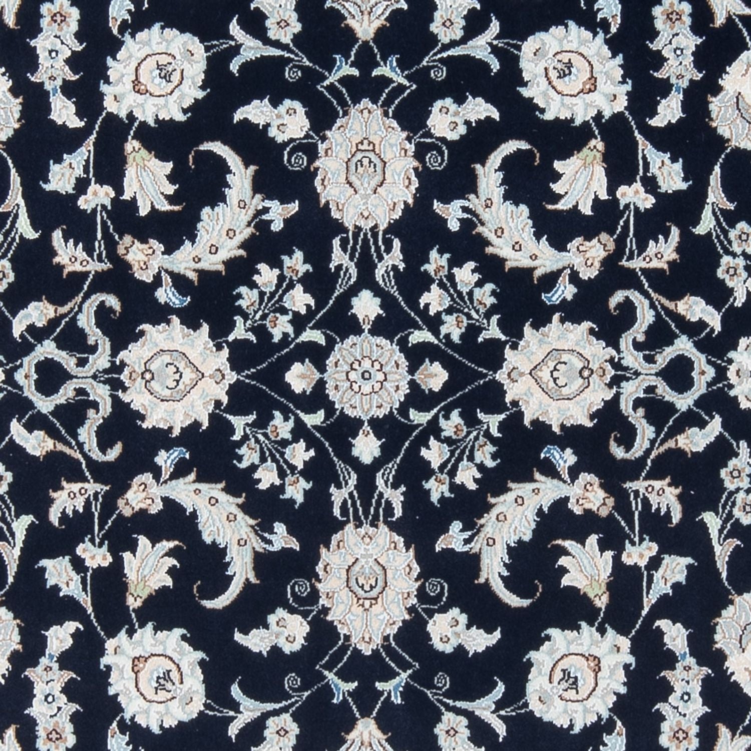Persisk tæppe - Nain - Premium - 203 x 150 cm - mørkeblå