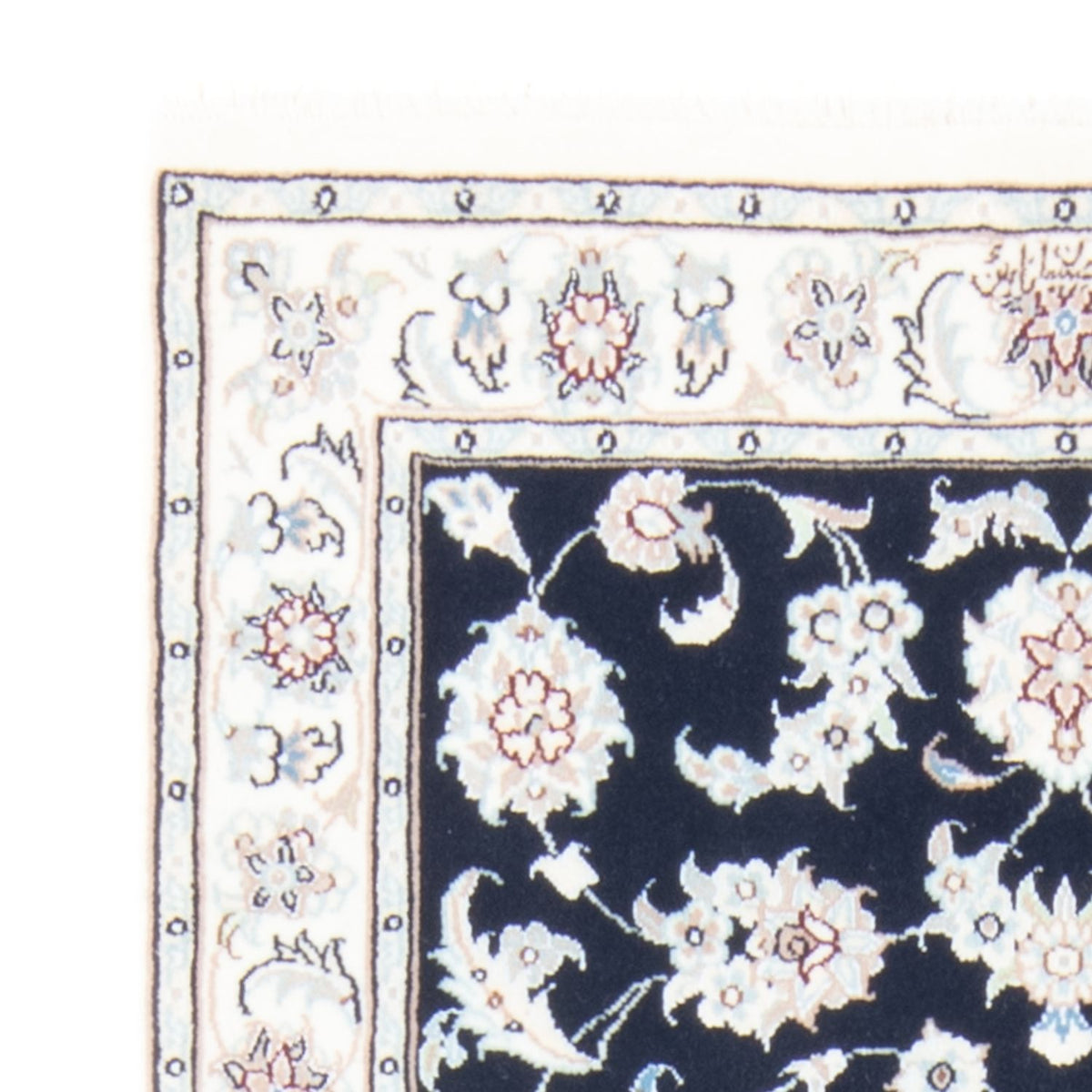 Løber Persisk tæppe - Nain - Royal - 197 x 80 cm - mørkeblå