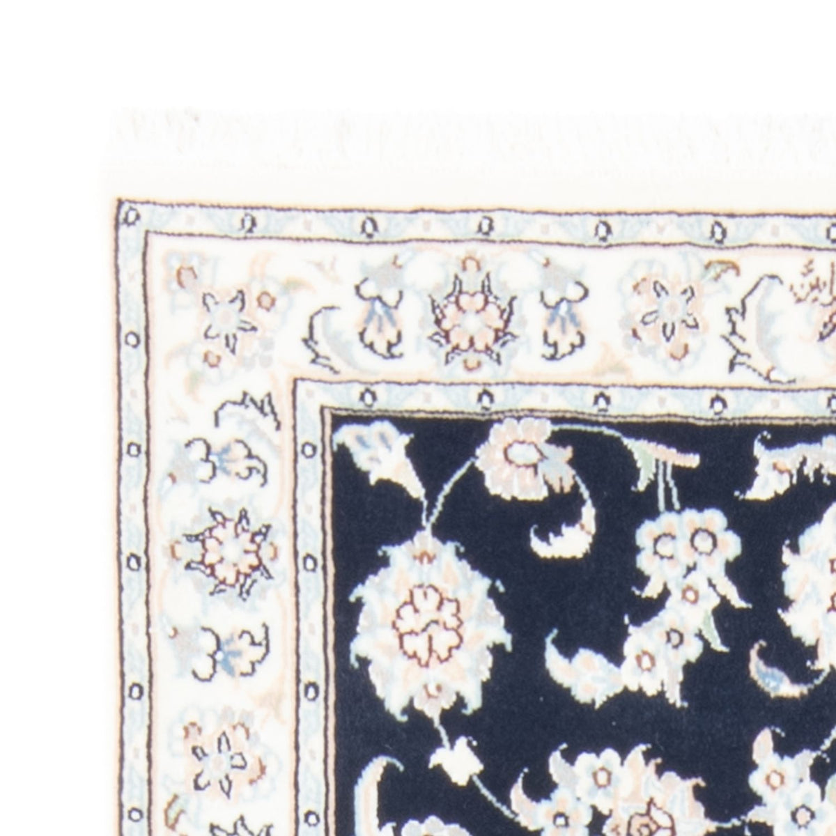 Løber Persisk tæppe - Nain - Royal - 194 x 80 cm - mørkeblå