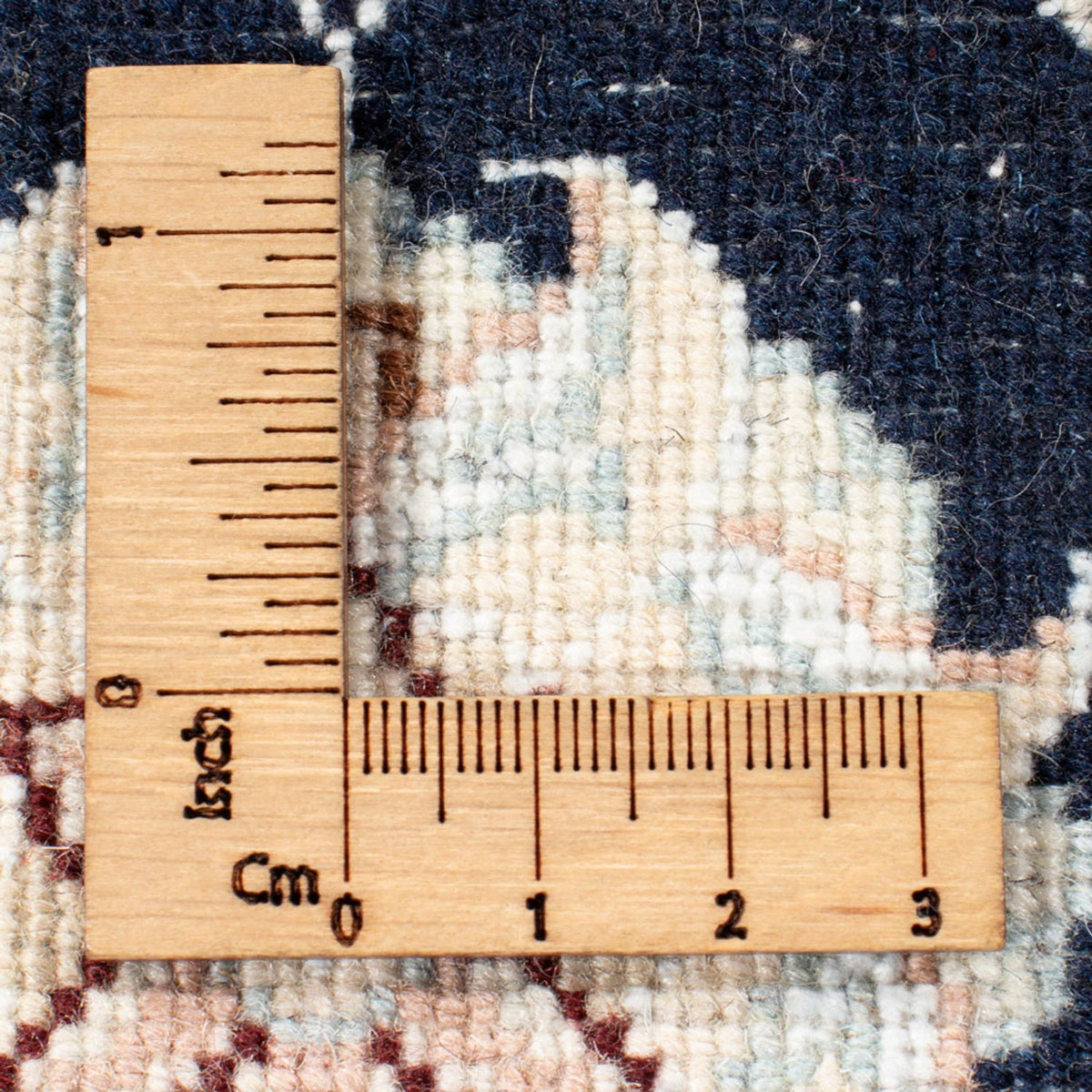 Løber Persisk tæppe - Nain - Royal - 194 x 80 cm - mørkeblå