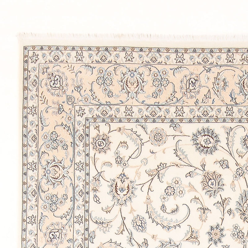 Persisk tæppe - Nain - Premium - 302 x 197 cm - creme