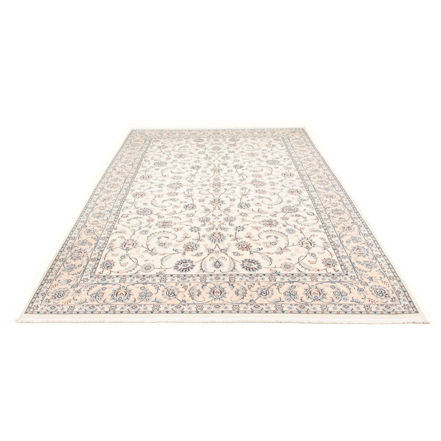 Persisk tæppe - Nain - Premium - 302 x 197 cm - creme