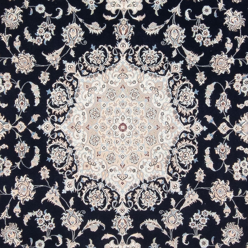 Persisk tæppe - Nain - Premium - 300 x 247 cm - mørkeblå