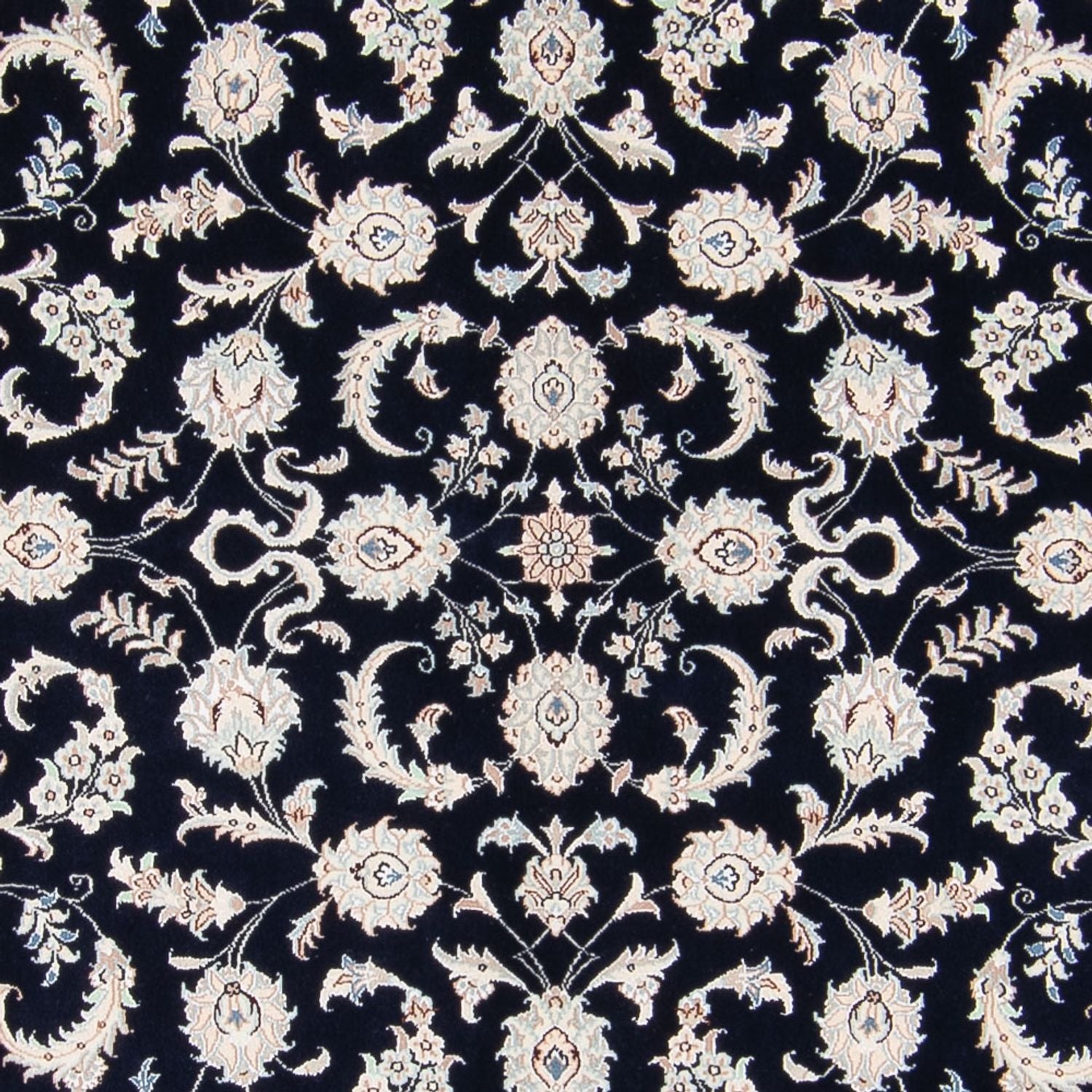 Persisk tæppe - Nain - 233 x 170 cm - mørkeblå