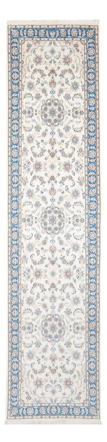 Løber Persisk tæppe - Nain - Premium - 300 x 80 cm - creme