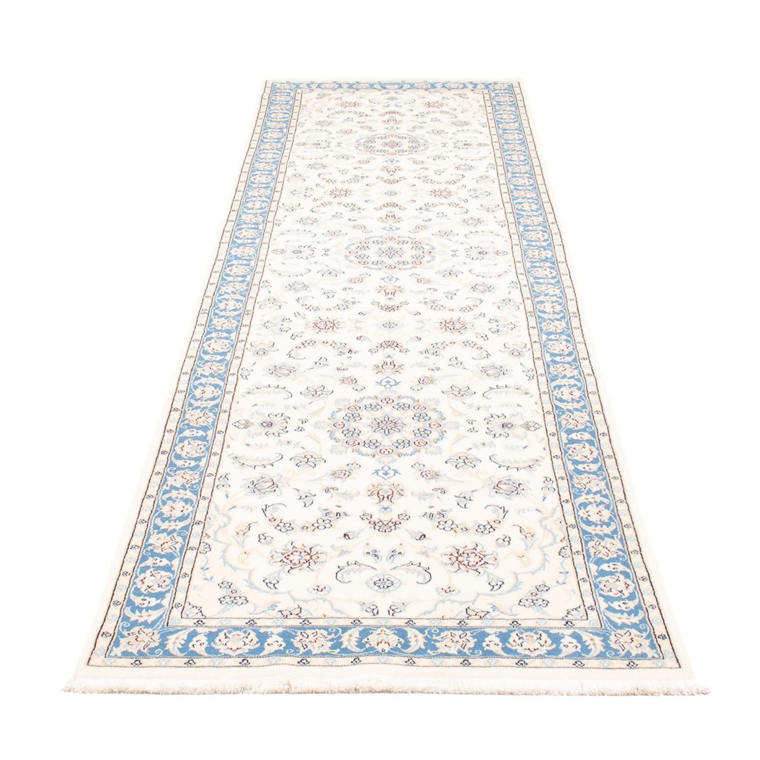 Løber Persisk tæppe - Nain - Premium - 300 x 80 cm - creme