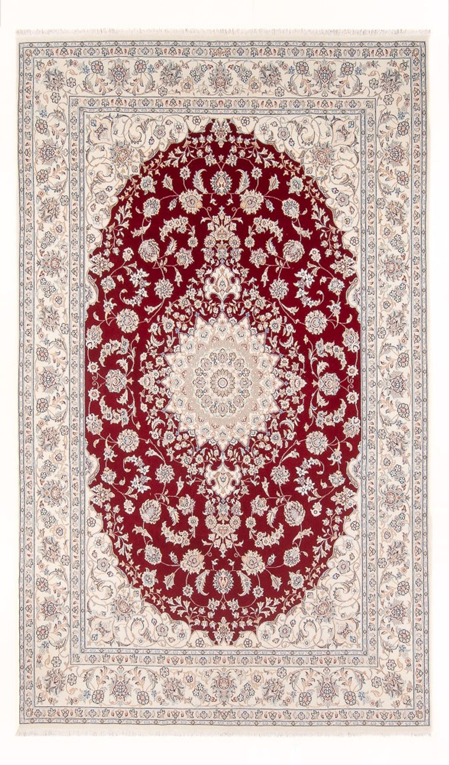 Persisk tæppe - Nain - Premium - 300 x 197 cm - rød