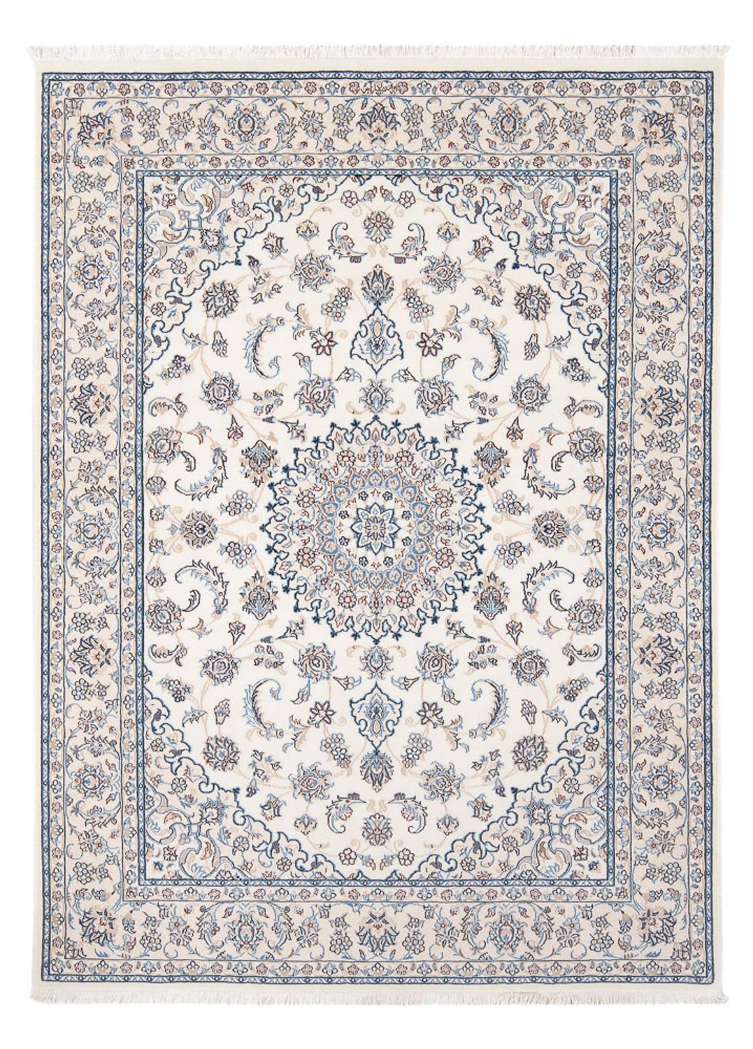 Persisk tæppe - Nain - Premium - 200 x 150 cm - creme