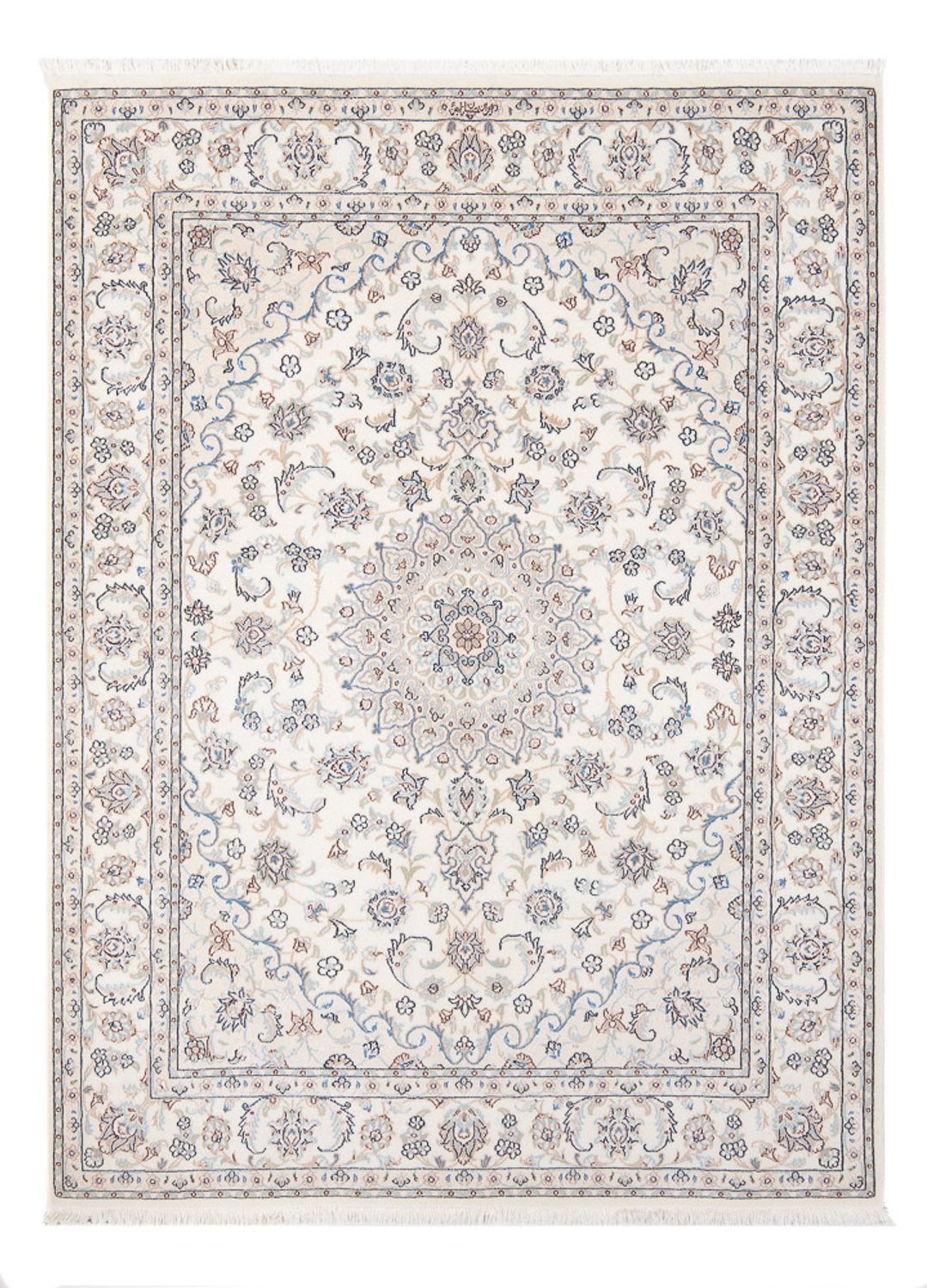 Persisk tæppe - Nain - Premium - 202 x 150 cm - creme