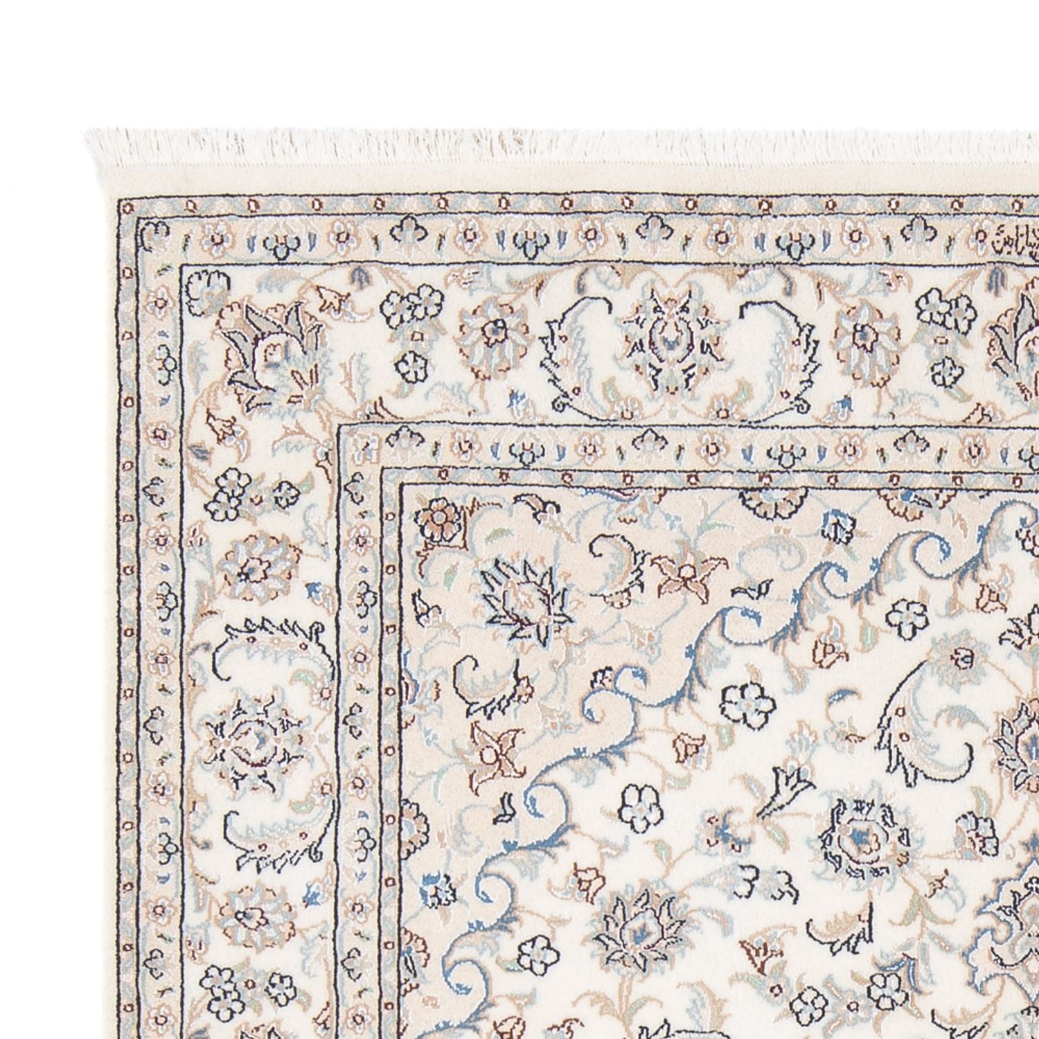 Persisk tæppe - Nain - Premium - 202 x 150 cm - creme
