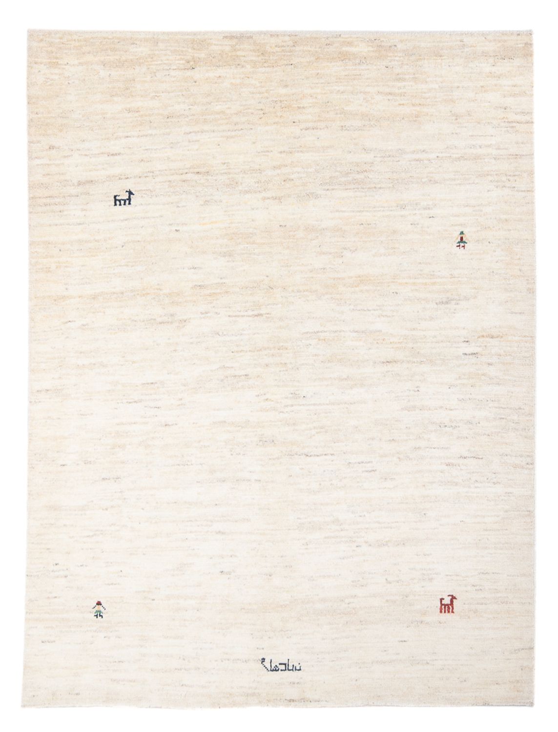 Gabbeh-tæppe - Persisk - 196 x 149 cm - beige