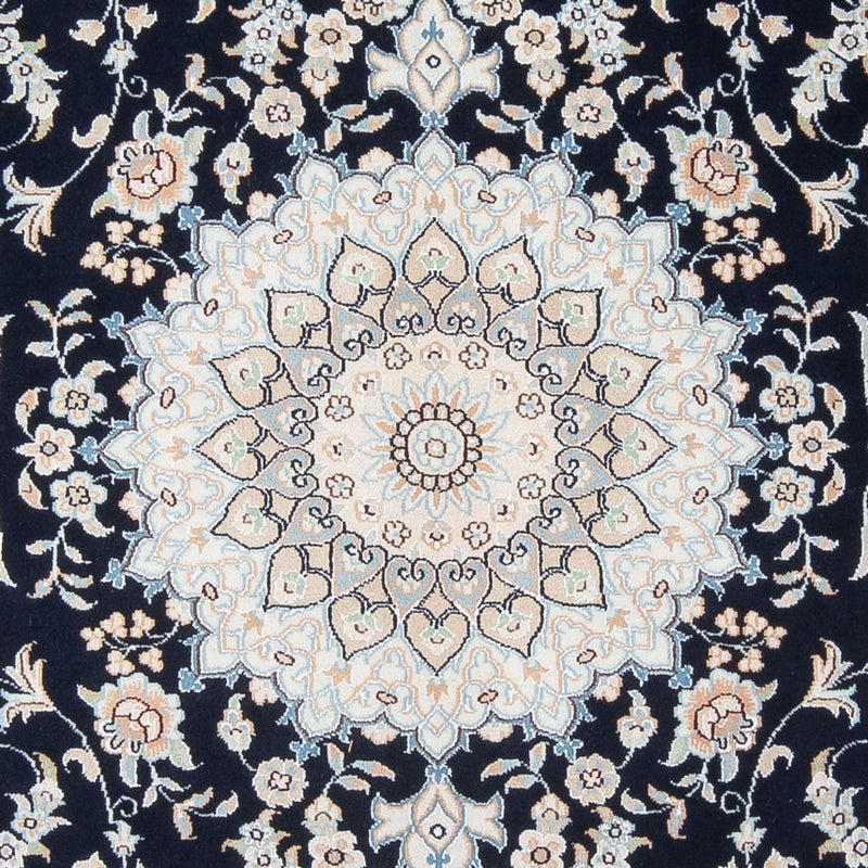 Persisk tæppe - Nain - Premium - 195 x 150 cm - mørkeblå