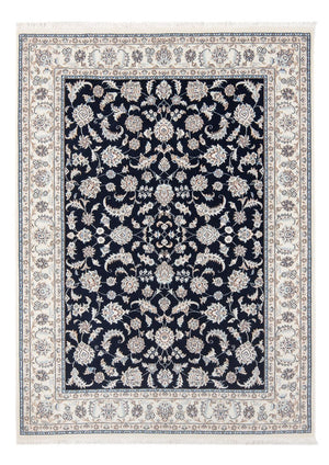 Persisk tæppe - Nain - Premium - 205 x 148 cm - mørkeblå