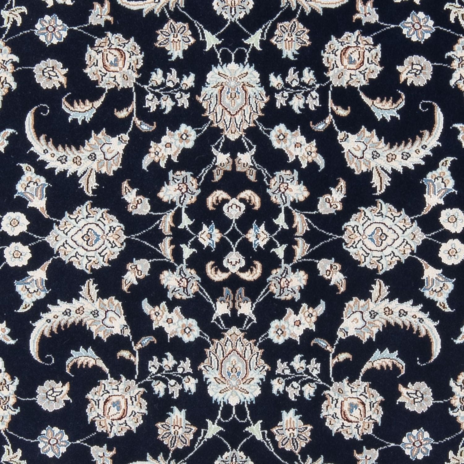 Persisk tæppe - Nain - Premium - 205 x 148 cm - mørkeblå