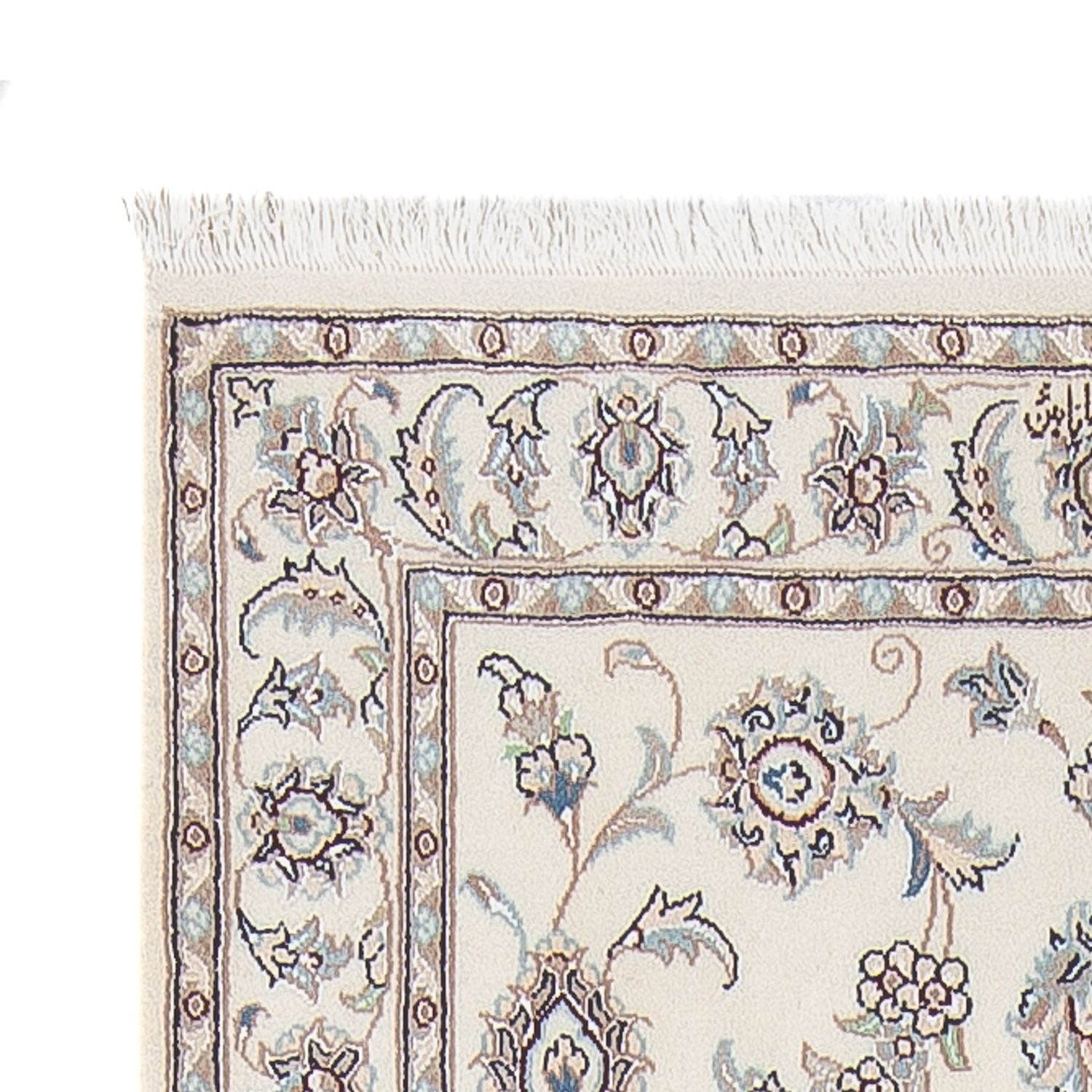 Løber Persisk tæppe - Nain - Premium - 309 x 90 cm - creme