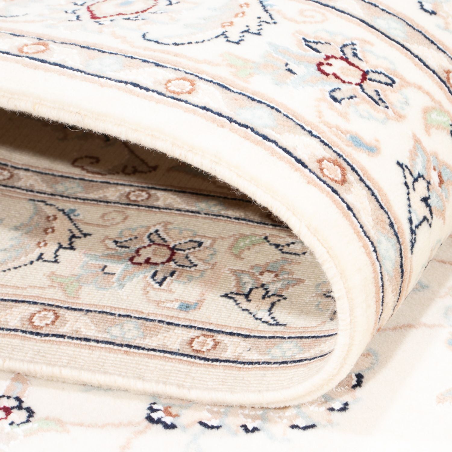 Løber Persisk tæppe - Nain - Premium - 309 x 90 cm - creme