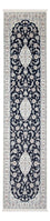 Løber Persisk tæppe - Nain - Premium - 339 x 86 cm - mørkeblå
