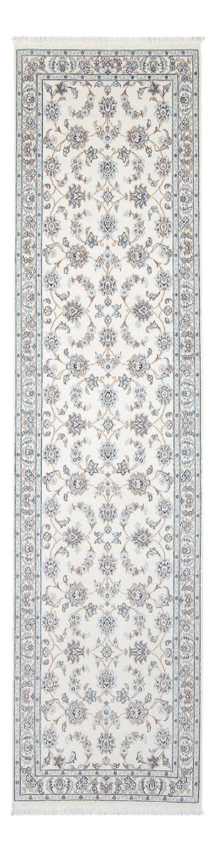 Løber Persisk tæppe - Nain - Premium - 301 x 82 cm - creme