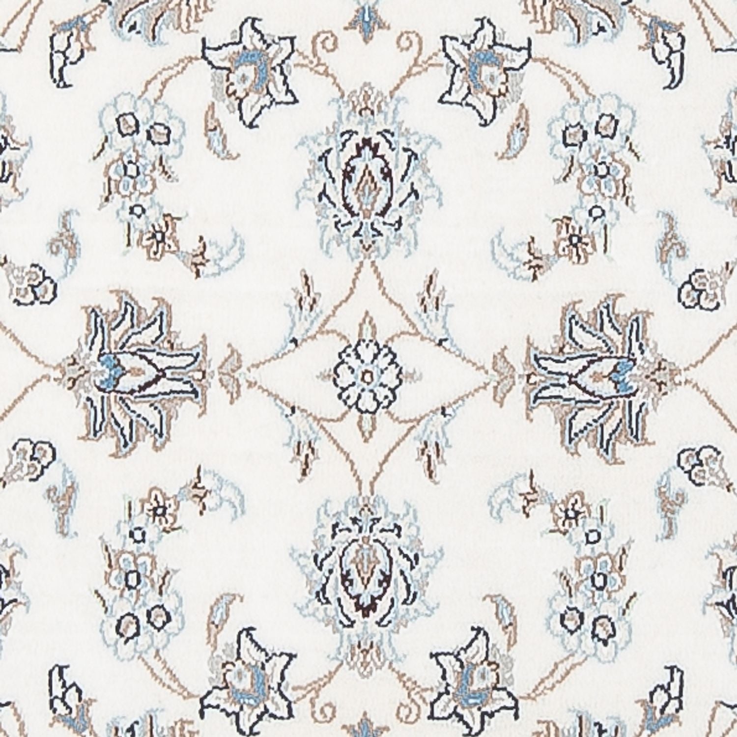 Løber Persisk tæppe - Nain - Premium - 301 x 82 cm - creme