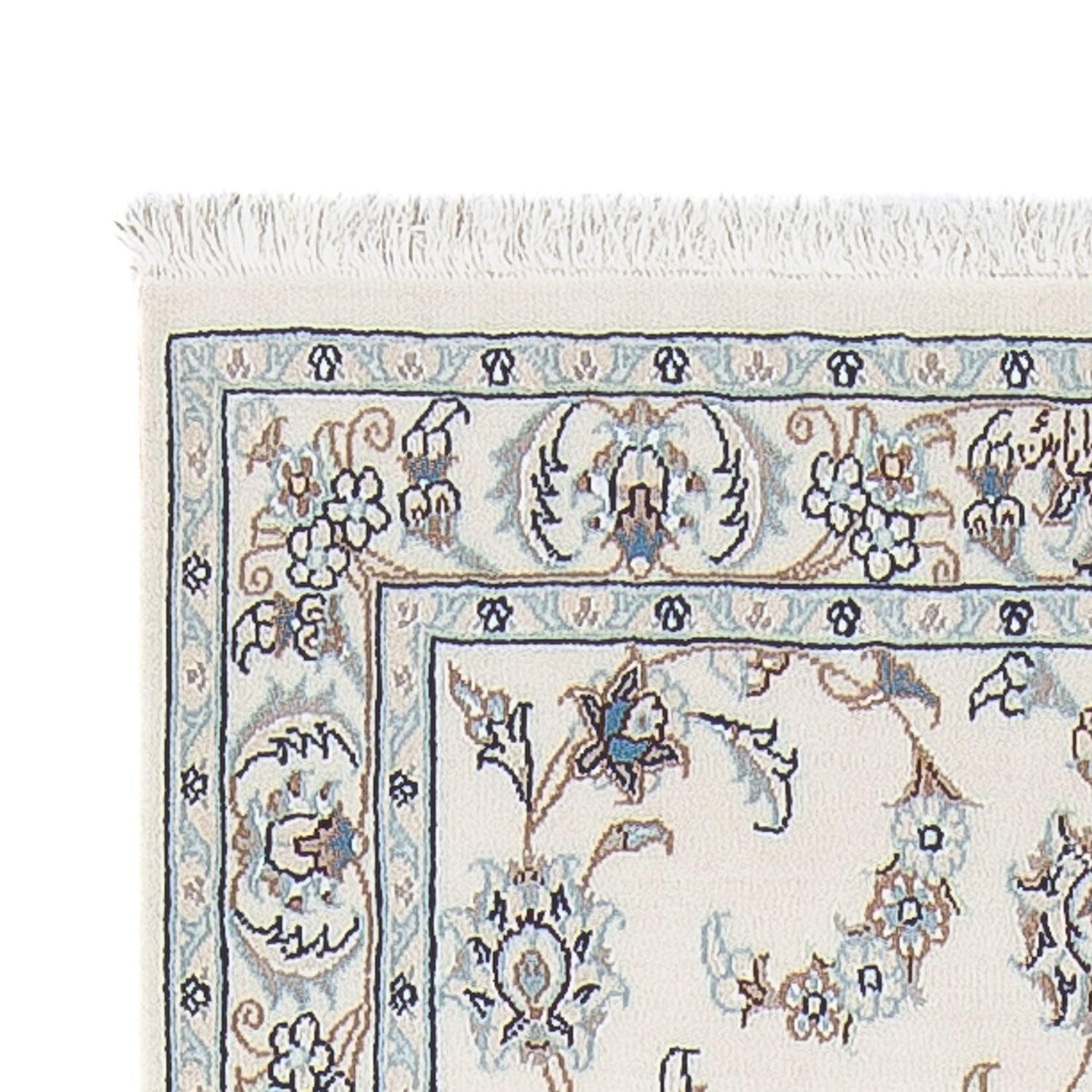 Løber Persisk tæppe - Nain - Premium - 301 x 82 cm - creme