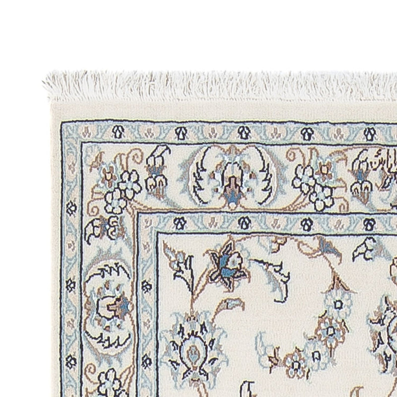 Løber Persisk tæppe - Nain - Premium - 301 x 82 cm - creme