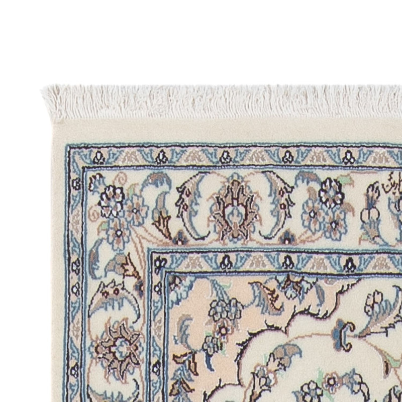 Løber Persisk tæppe - Nain - Premium - 343 x 84 cm - creme