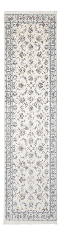 Løber Persisk tæppe - Nain - Premium - 301 x 83 cm - creme