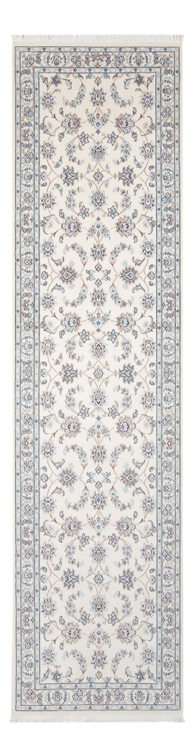 Løber Persisk tæppe - Nain - Premium - 301 x 83 cm - creme