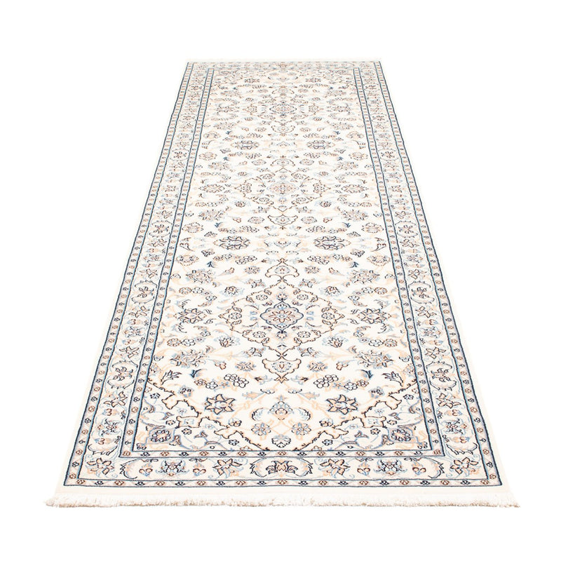 Løber Persisk tæppe - Nain - Premium - 297 x 81 cm - creme