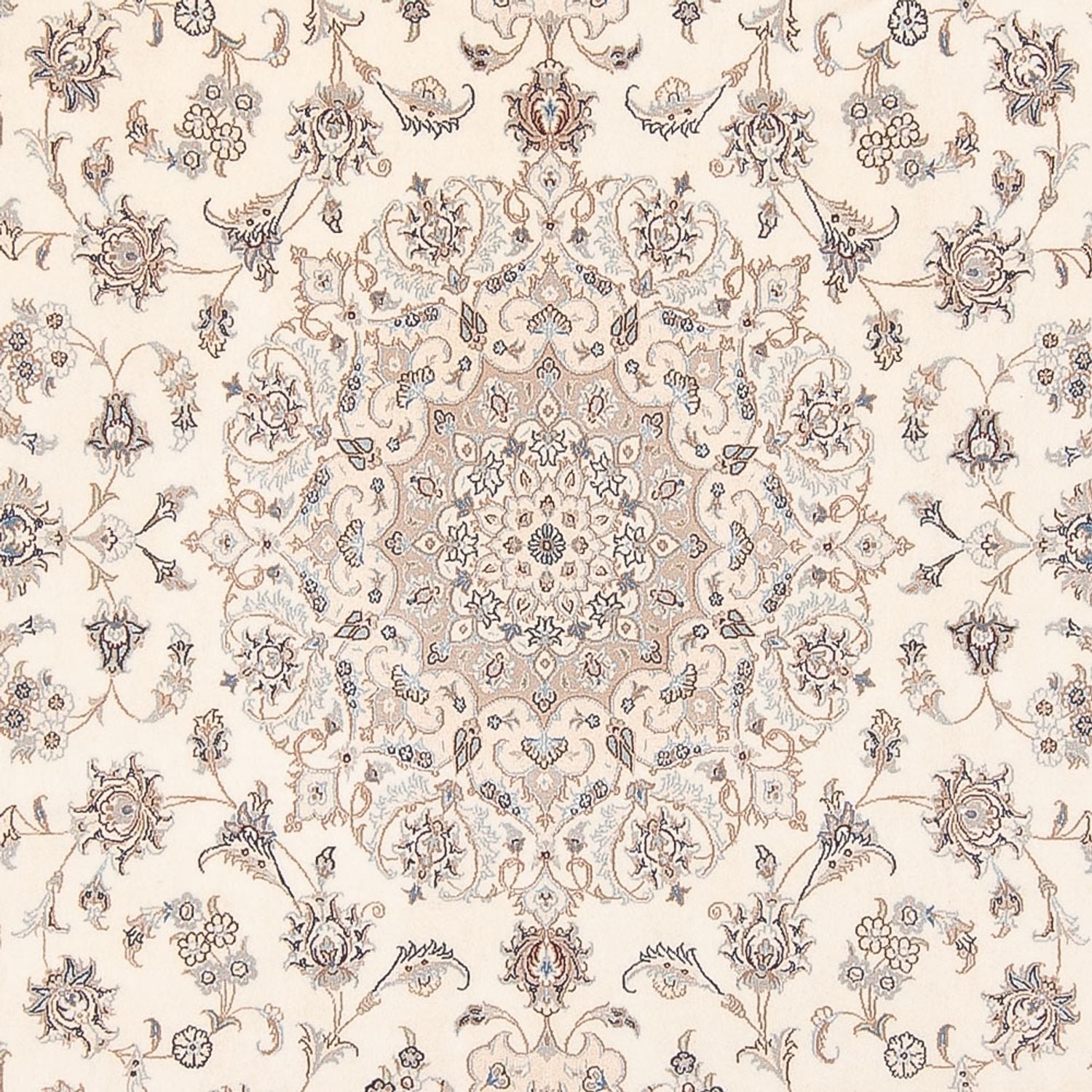 Persisk tæppe - Nain - Premium - 298 x 247 cm - creme