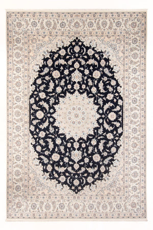 Persisk tæppe - Nain - Premium - 345 x 247 cm - mørkeblå