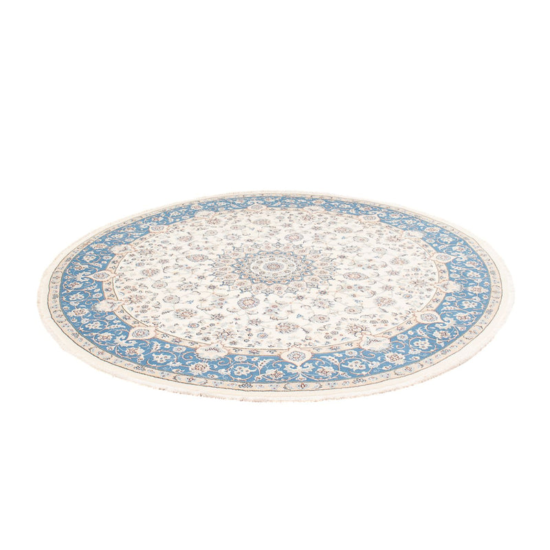 Persisk tæppe - Nain rundt  - 197 x 196 cm - creme