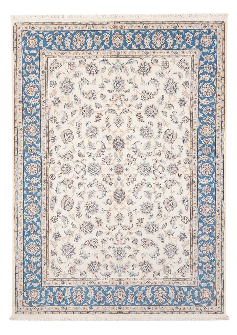 Persisk tæppe - Nain - Premium - 204 x 148 cm - creme