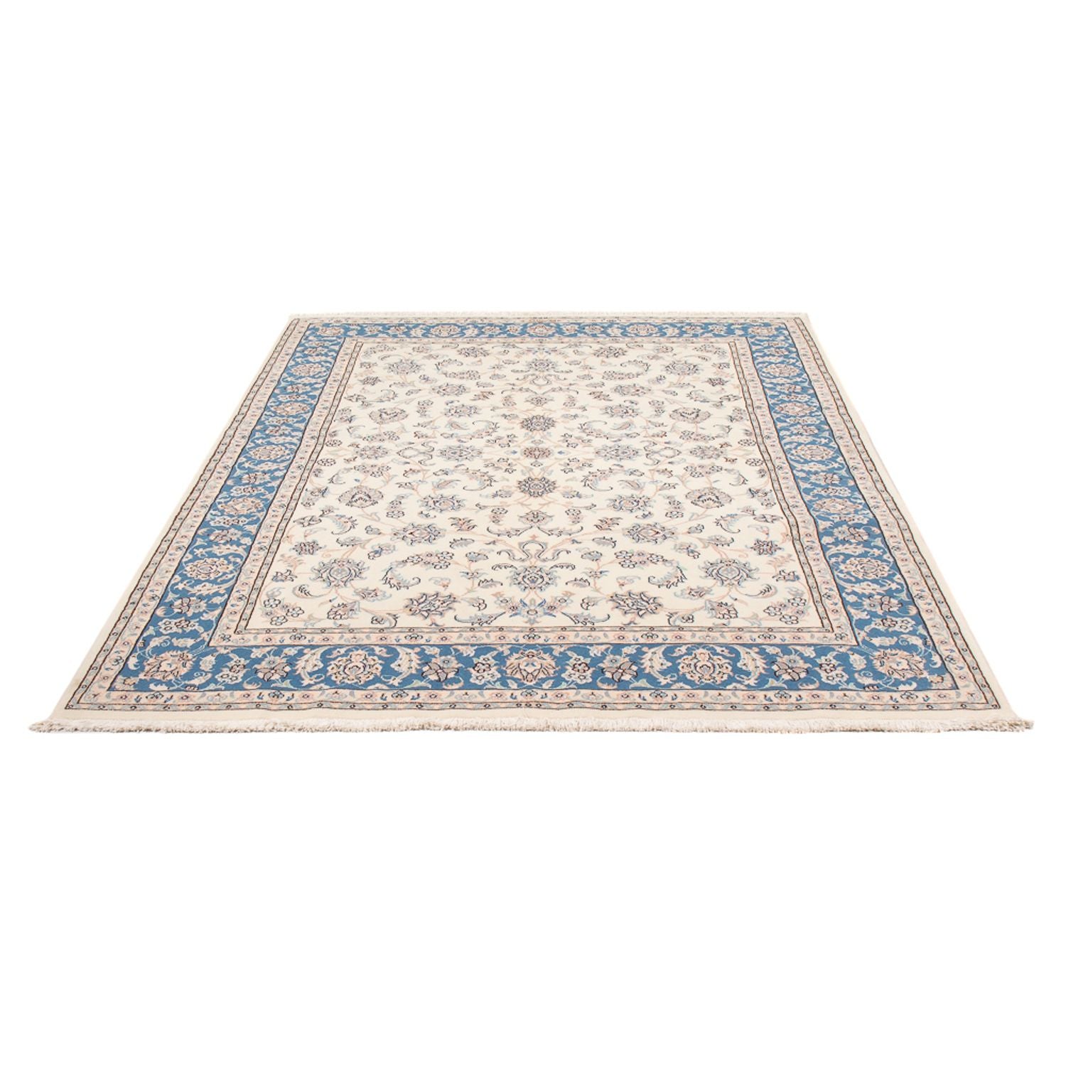 Persisk tæppe - Nain - Premium - 204 x 148 cm - creme
