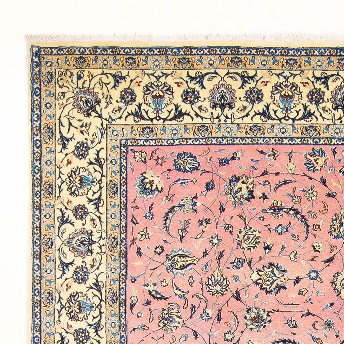 Persisk tæppe - Nain - Premium - 287 x 250 cm - laks