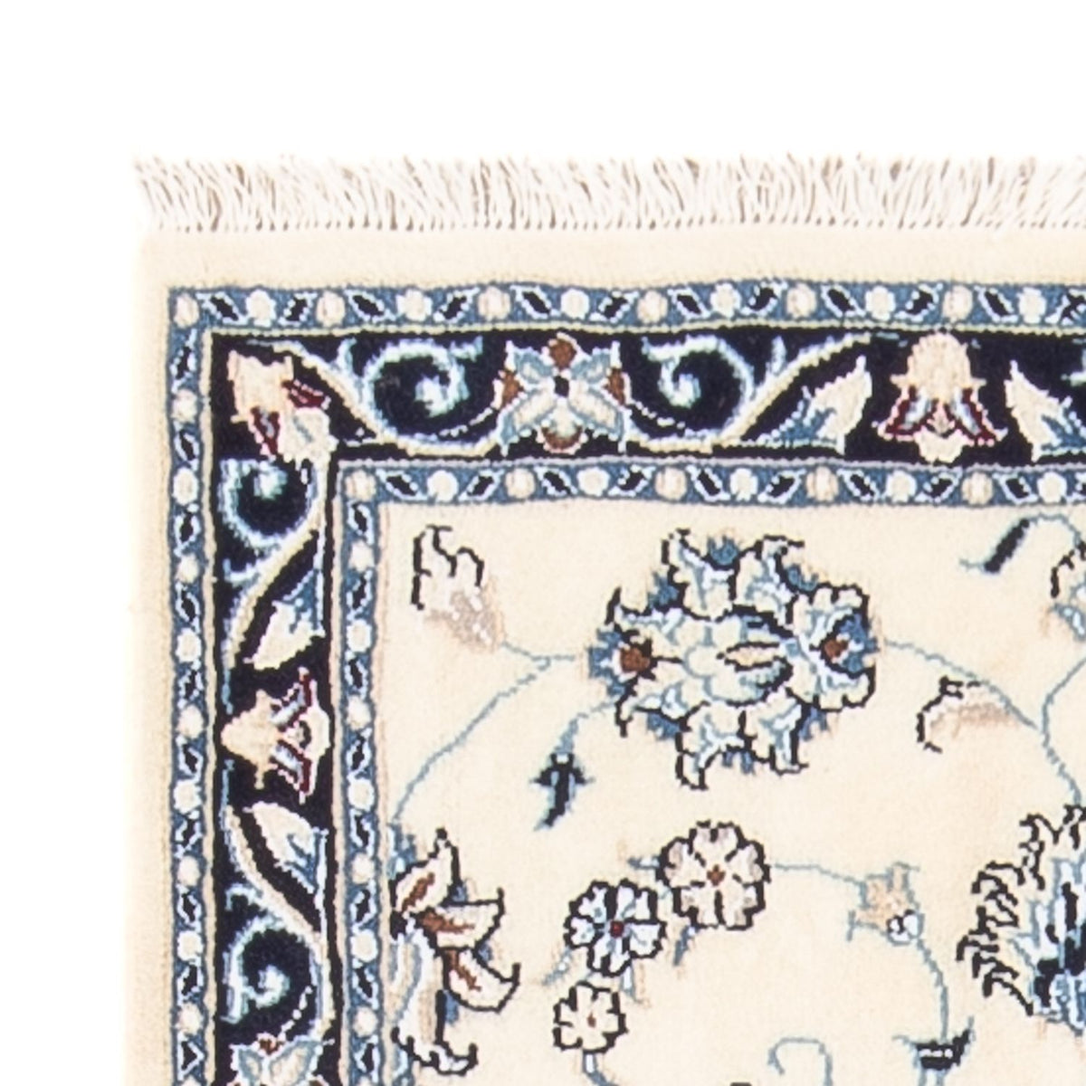 Persisk tæppe - Nain - 85 x 60 cm - creme