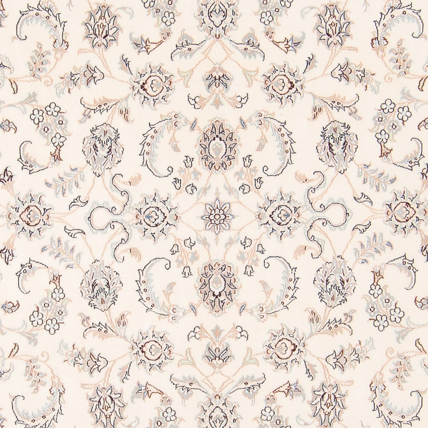 Persisk tæppe - Nain - 240 x 170 cm - creme