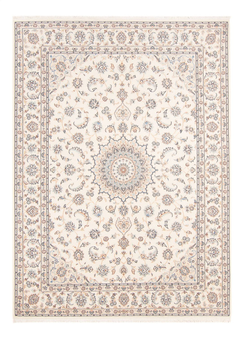 Persisk tæppe - Nain - 228 x 170 cm - creme