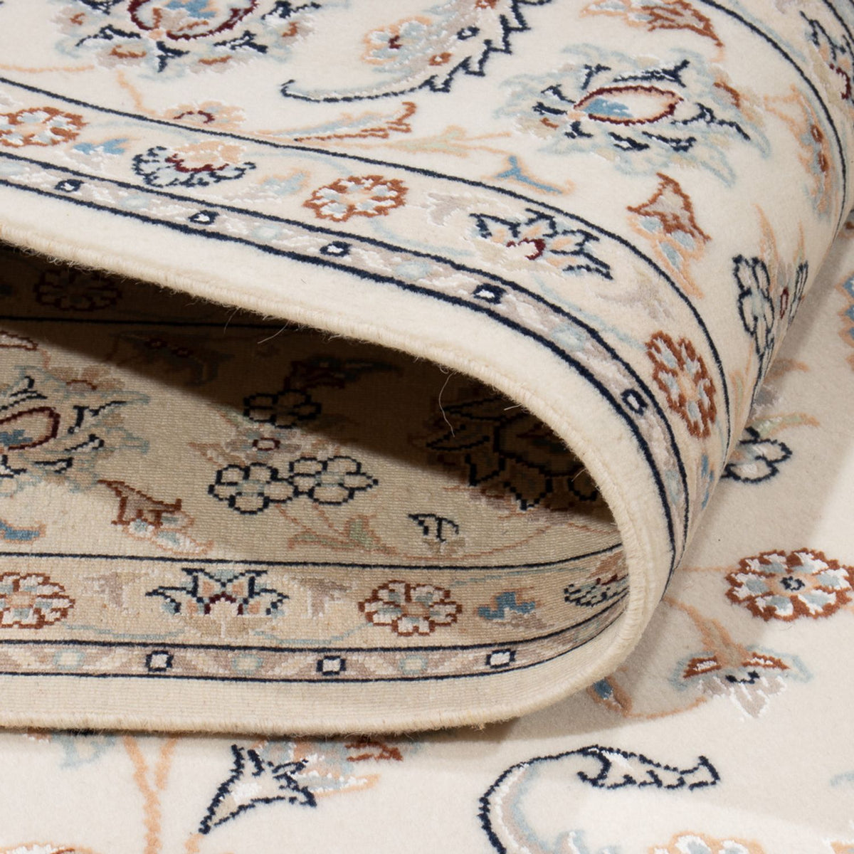 Persisk tæppe - Nain - 228 x 170 cm - creme