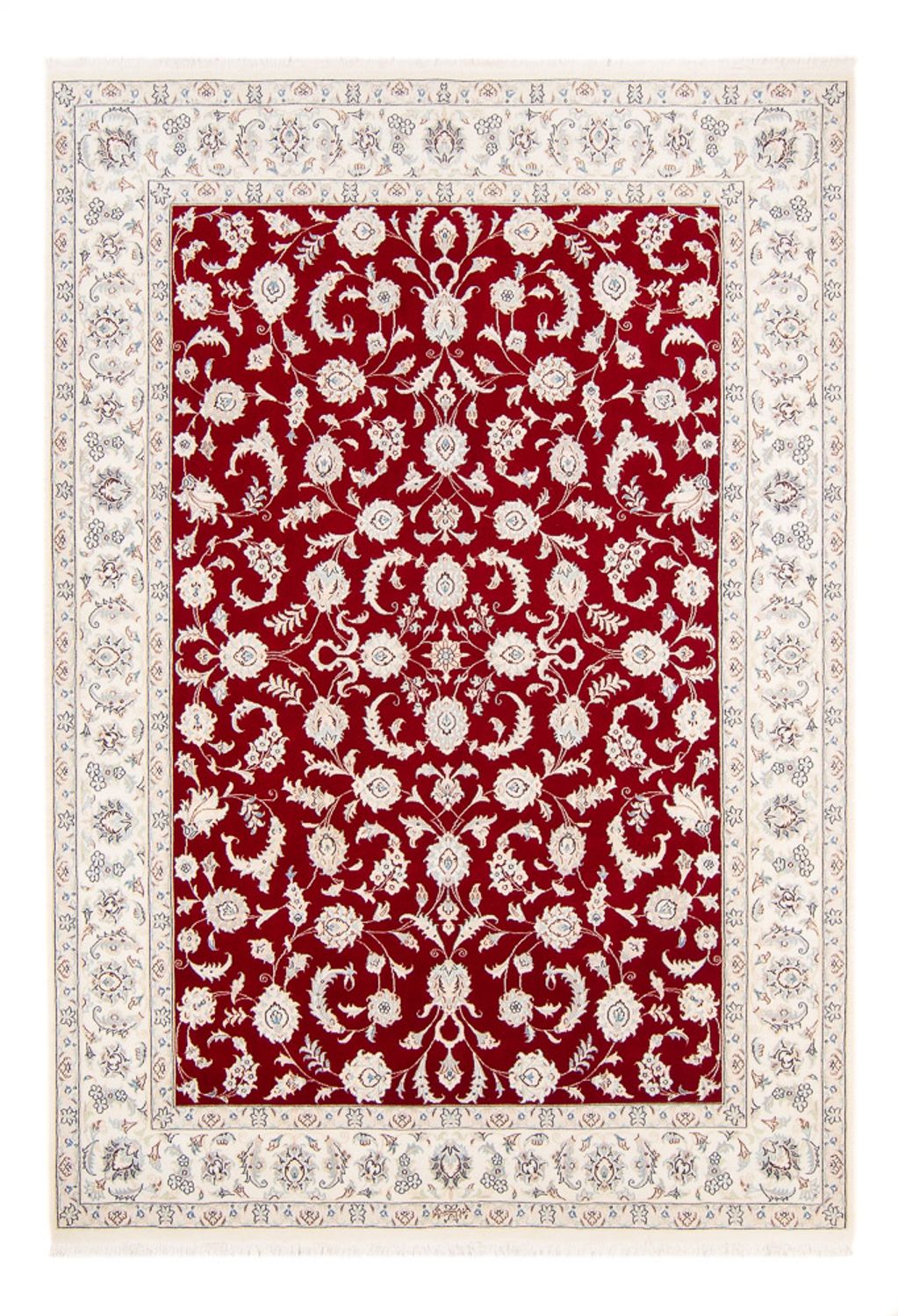 Persisk tæppe - Nain - 240 x 170 cm - rød