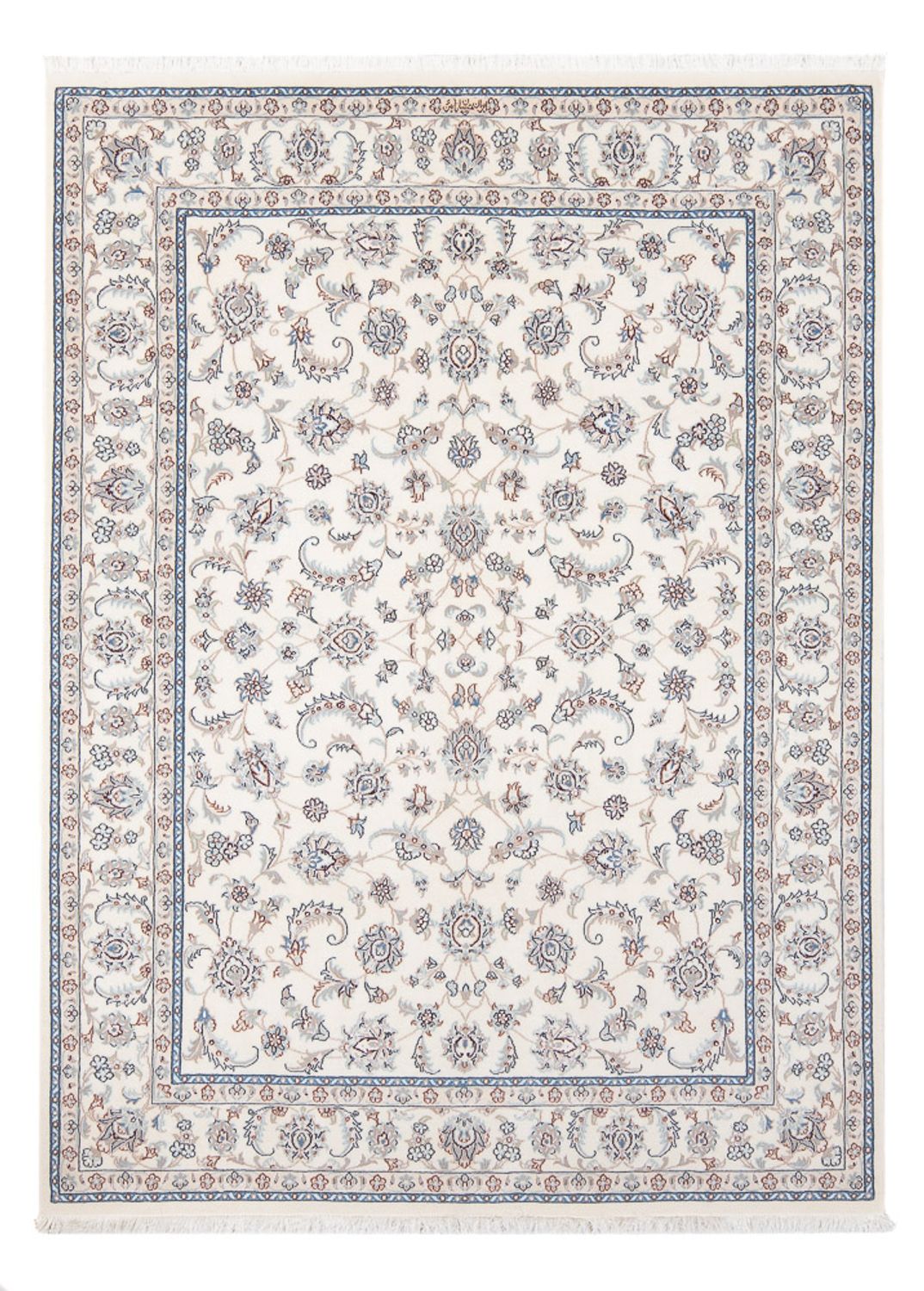 Persisk tæppe - Nain - Premium - 201 x 148 cm - creme