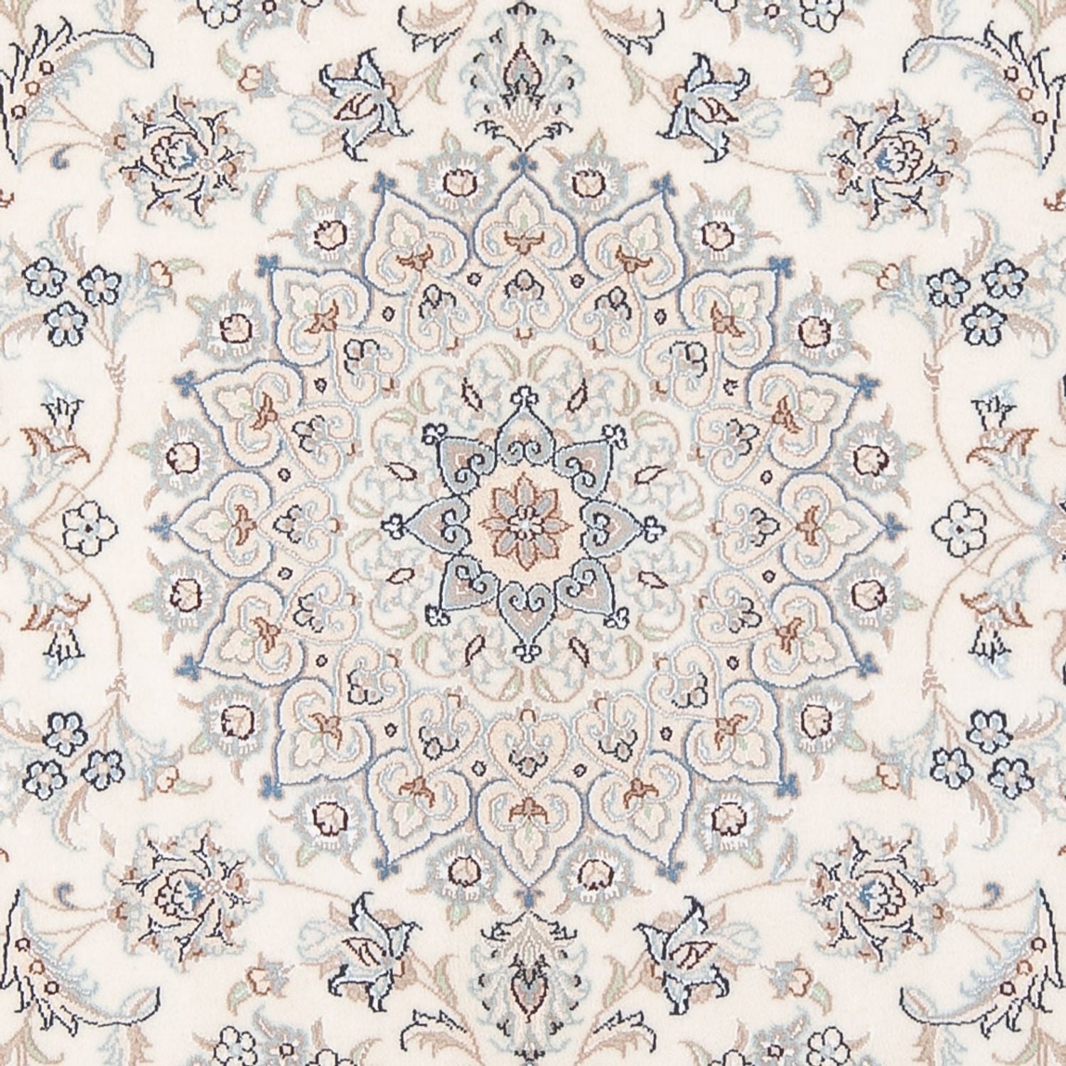 Persisk tæppe - Nain - Premium - 203 x 148 cm - creme