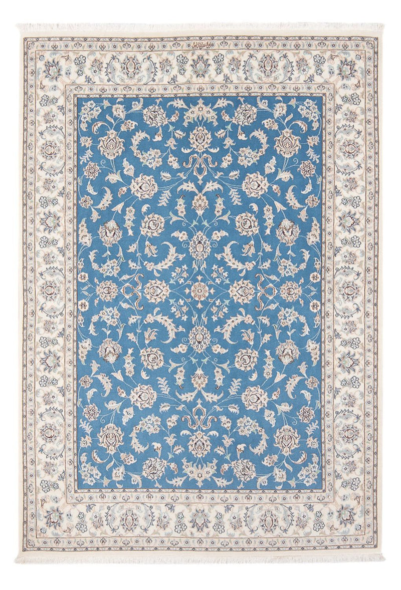 Persisk tæppe - Nain - Premium - 203 x 150 cm - blå