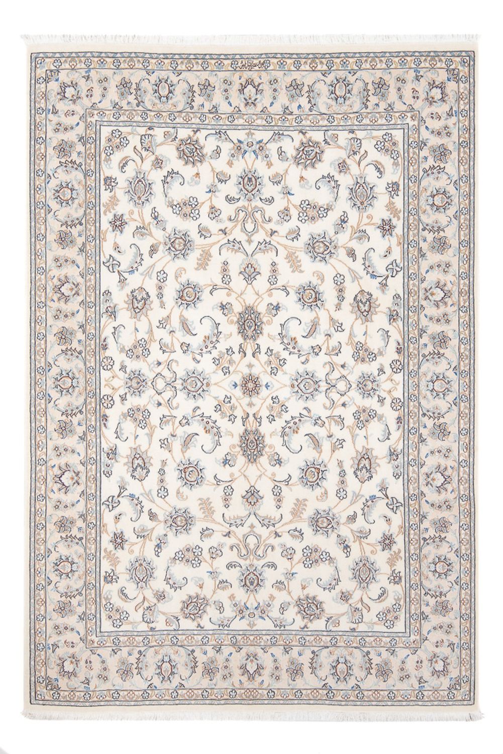 Persisk tæppe - Nain - Premium - 208 x 150 cm - creme