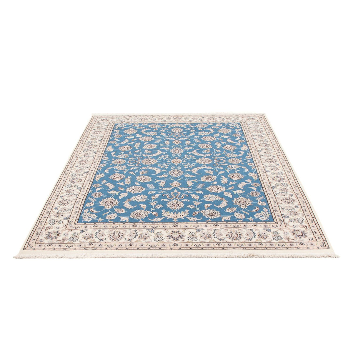 Persisk tæppe - Nain - Premium - 200 x 146 cm - blå