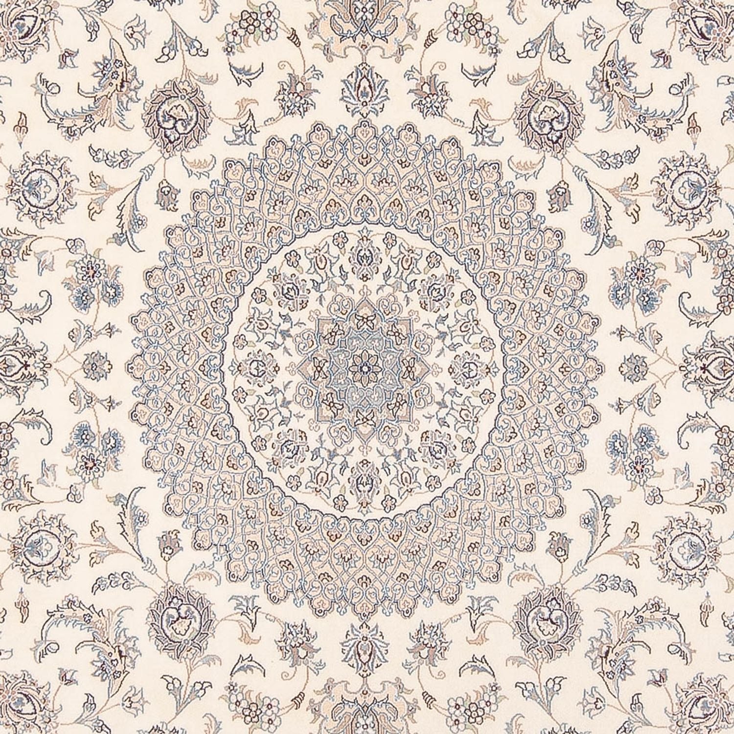 Persisk tæppe - Nain - Premium - 297 x 250 cm - creme