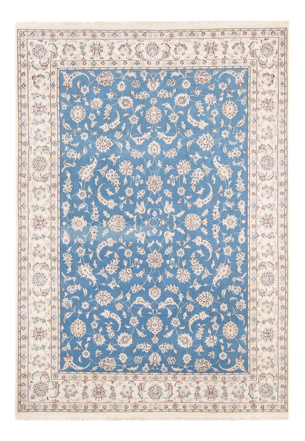 Persisk tæppe - Nain - 240 x 170 cm - blå