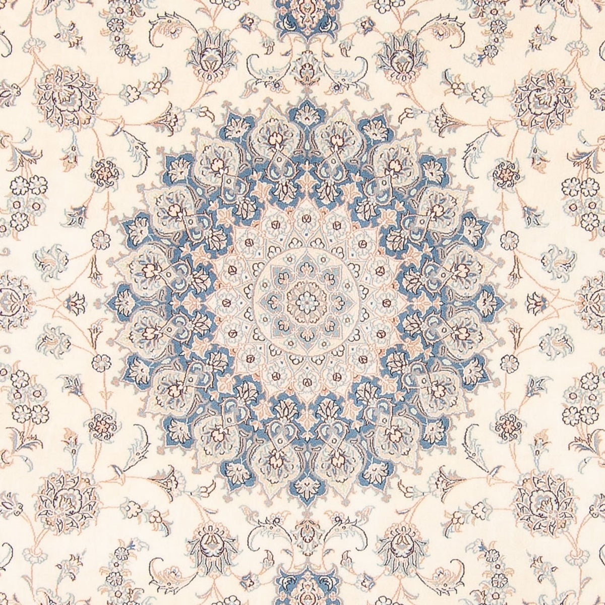 Persisk tæppe - Nain - 265 x 247 cm - creme